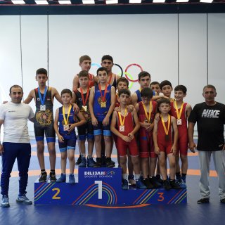 Wrestlers from the Dilijan sports complex won the youth tournament.