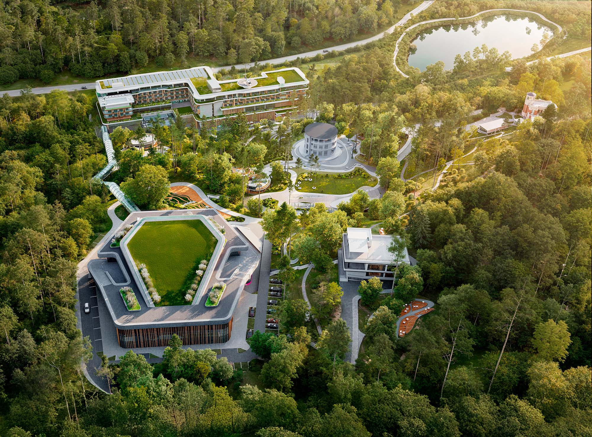 Multifunctional Complex - Green Rock